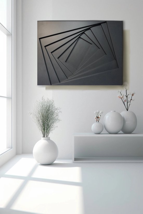 Falling Frame minimalistisch 3D schilderij - abstract