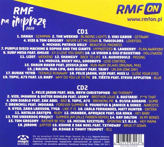RMF Na Imprezę 2020 [2CD]
