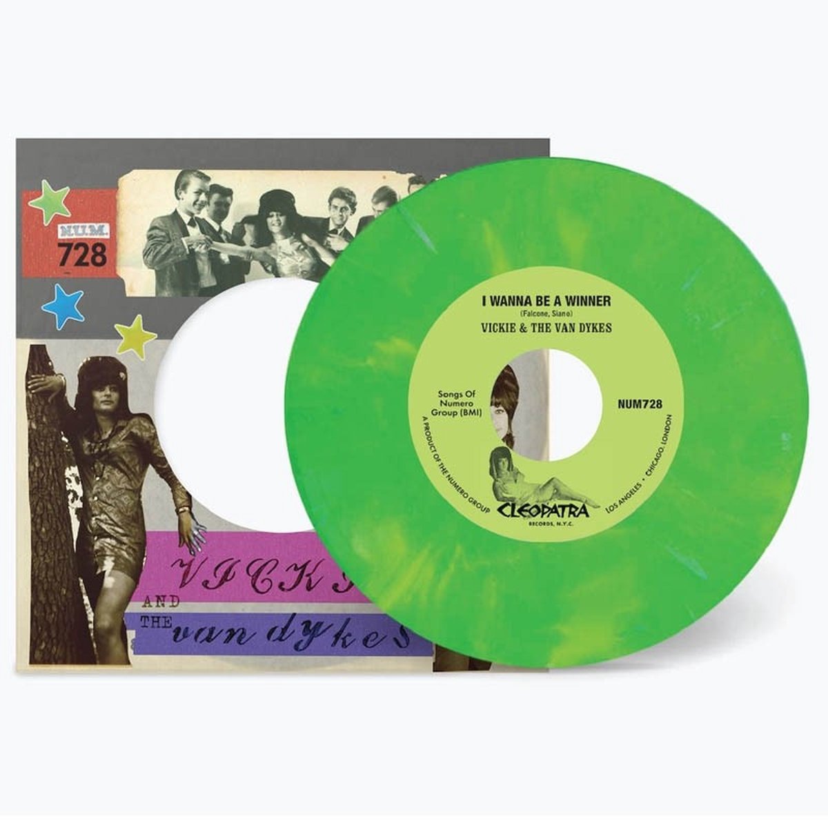 Vickie & The Van Dykes - I Wanna Be A Winner / Outcast (7" Single) (Coloured Vinyl)