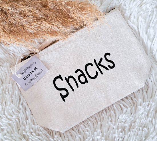 Organizer - Snacks - Gifts by M - Tussendoortjes - Etui - Luiertas - Baby - Opbergtas - Katoen - Naturel - Kraamcadeau van Gifts by M — afbeelding 2