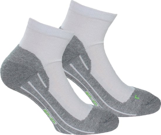 Bamboe Quarter Chaussettes de marche Xp 3-Pack - Wit - taille 46-47 - Chaussettes de marche basses en tissu de Bamboe doux et respirant - Anti-ampoules - Femme/Homme