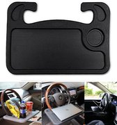Multifunctionele Stuur Tafel Auto - Draagbare Laptop Desk Houder - Stuurwiel Houder - Eten en Drinken In Auto - Zwart