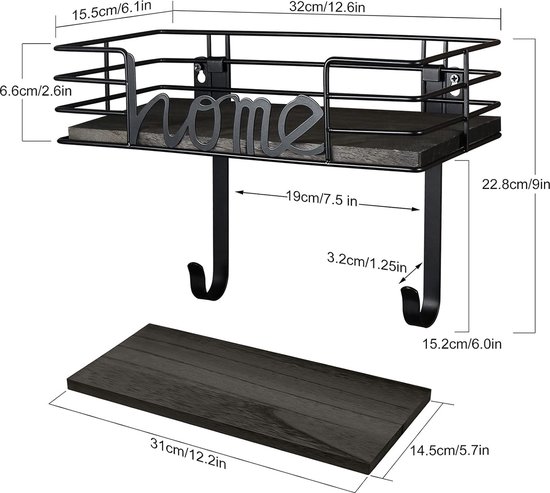 Pmsanzay metalen strijkplankhouder, wandmontage