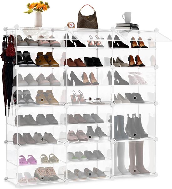 NEUSID Organizer boven de deur voor schoenen, 28 vakken, hangend