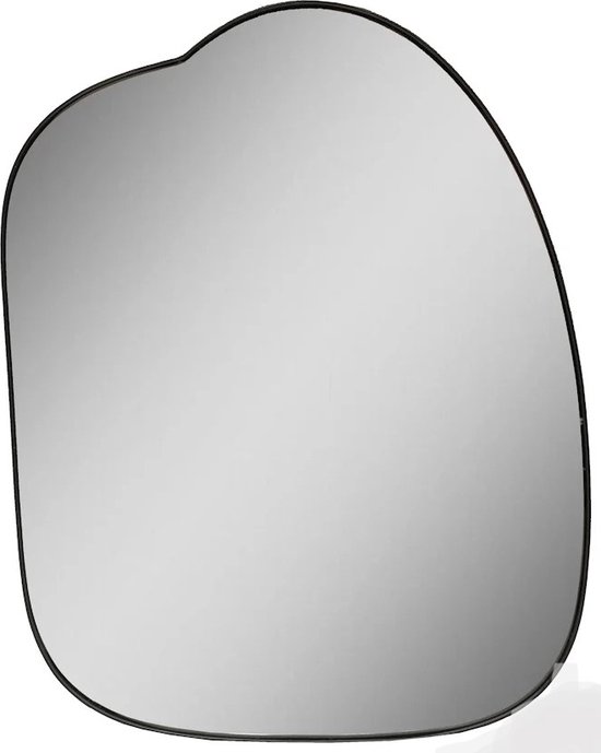 VTW Asymmetrische Spiegel Lins | Zwart | L55 x B3 x H70 cm