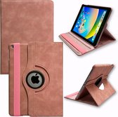 Casemania Hoes Geschikt voor Apple iPad Air 1 & Air 2 - 9.7 inch (2013 & 2014) Pale Pink - Draaibare Tablet Book Cover