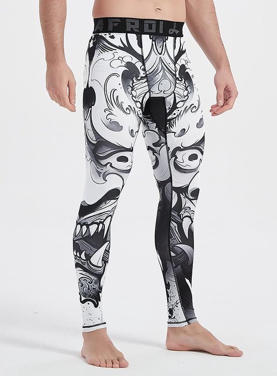 MakingDa Men's Jogger Sports Compression Pants, Workout Active Running Tights Leggings, Cool Dry Technical Training Baselayer Gym With Zip Pocket(Black,S) - Yorkshire Outdoor Activity Park