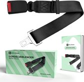 SafeLifestyle Verstelbare Gordelverlenger - Extra Veilig - Zwart - Seatbelt Extender- Makkelijk te Bevestigen - Gesp Breedte 21,5mm Inclusief gratis E-book