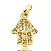 Juwelier Zwartevalk 14 karaat gouden hand van Fatima hanger - 14.801.014