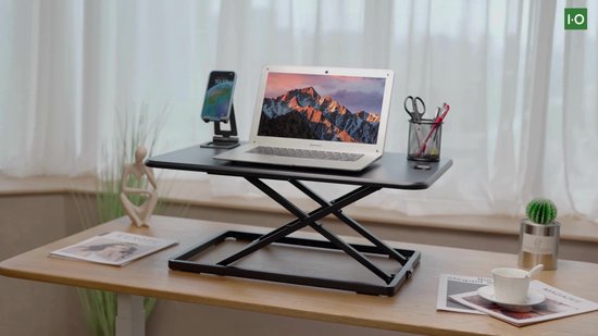 IVONO® Rehausseur de table réglable pour ordinateur portable en Zwart -  Bureau