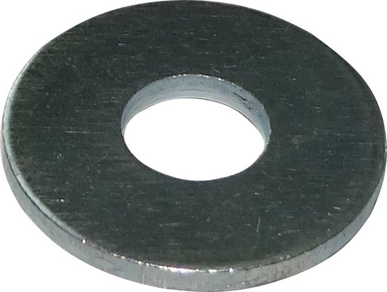 100 Rondelle Piatte M6 - Acciaio Zincato - Ø 18 Mm Spessore 1,6 Mm - DIN9021 - Foto 7