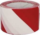 AMIG Afzetlint - rood/wit - 70 mm x 200 m - polyethyleen - markeerlint - afzettape