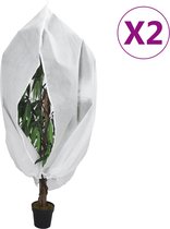 vidaXL - Plantenhoezen - met - ritssluiting - 2 - st - 70 - g/m² - 3,93x3 - m