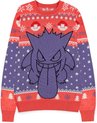 Pokémon - Gengar Kersttrui - XS - Roze/Paars