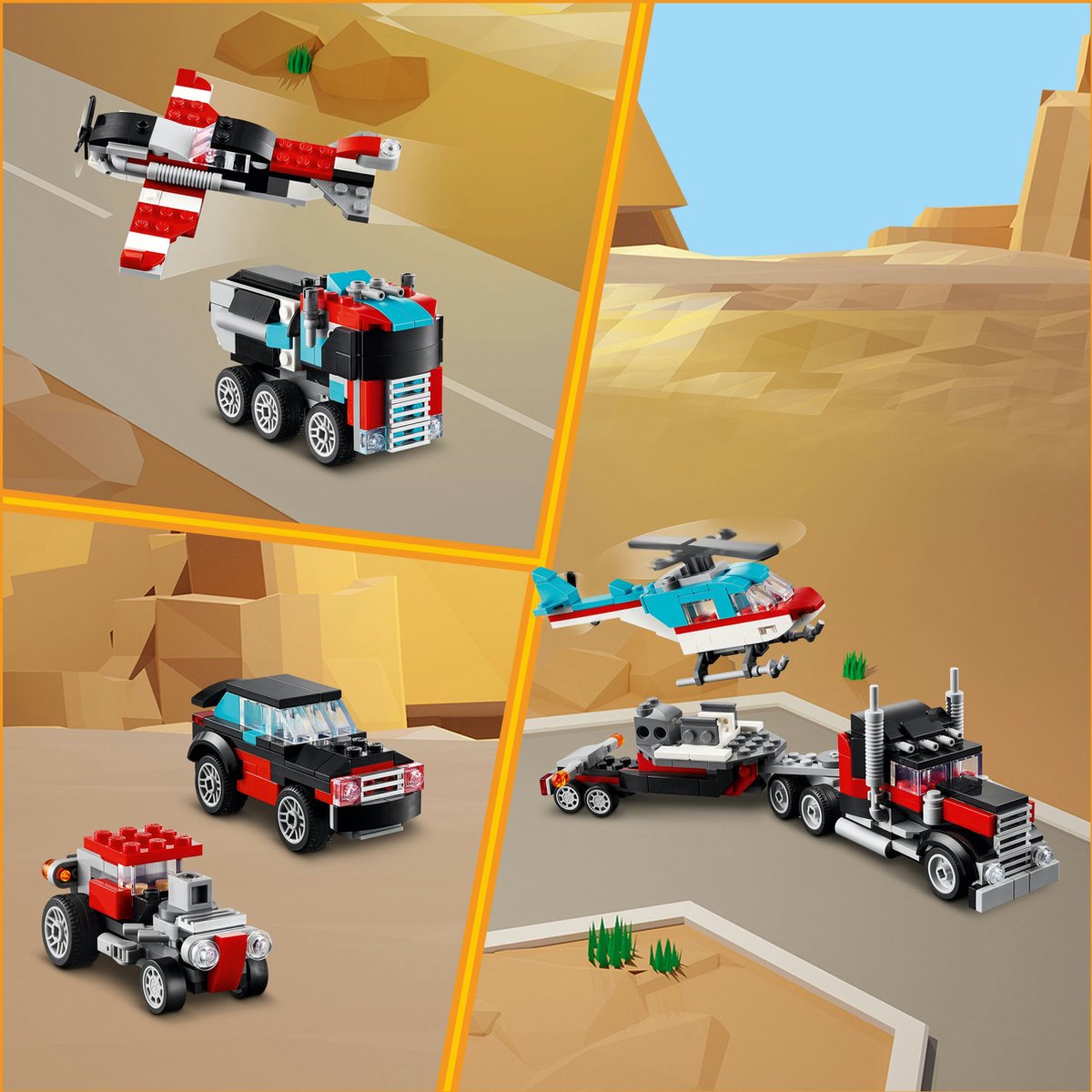 LEGO Creator 3in1 Truck met helikopter - 31146 — afbeelding 7