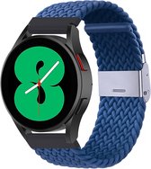 By Qubix 22mm - Braided nylon bandje - Blauw - Huawei Watch GT 2 - GT 3 - GT 4 (46mm) - Huawei Watch GT 2 Pro - GT 3 Pro (46mm)