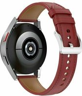 By Qubix 22mm - Luxe leren bandje - Bordeaux - Huawei Watch GT 2 - GT 3 - GT 4 (46mm) - Huawei Watch GT 2 Pro - GT 3 Pro (46mm)