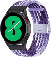 By Qubix 22mm - Braided nylon bandje - Lichtpaars - paars - Huawei Watch GT 2 - GT 3 - GT 4 (46mm) - Huawei Watch GT 2 Pro - GT 3 Pro (46mm)