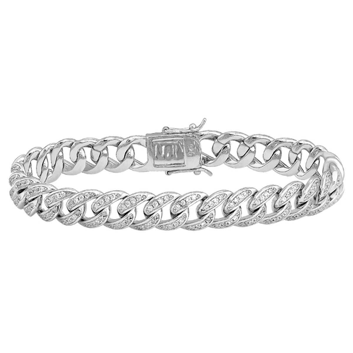 Juwelier Zwartevalk ZILVEREN (GERHODINEERD) ARMBAND 23.324/19 cm-