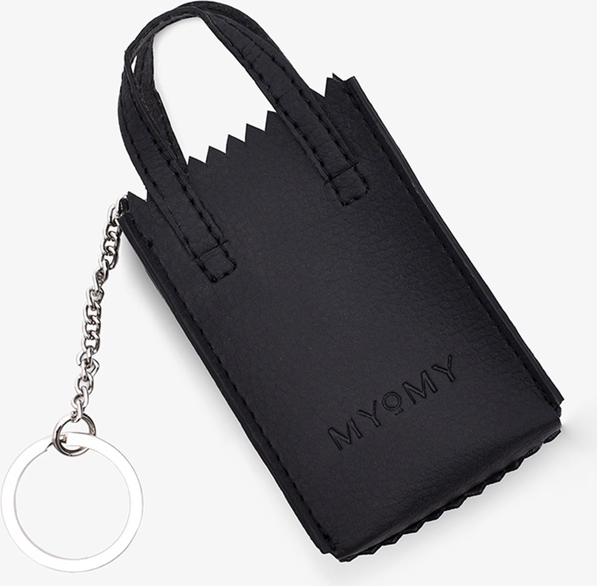 MY PAPER BAG Miniatuur met sleutelhanger -Pambler black