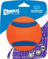 Chuckit! Ultra Ball – Hondenspeelgoed – Hondenbal – Apporteerspeelgoed – Duurzaam rubber - XXL – Ø 10 cm – Oranje/Blauw - 1 Stuks