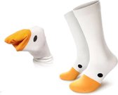Ganzensokken - 1 Paar - Leuke set sokken - Eendensokken - Socks - One Size - Snavel - Dieren sokken - Dames sokken - Heren sokken - Cadeau voor kinderen