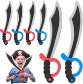 Mousse d'épée de pirate Relaxdays - lot de 8 - accessoire pirate costume de pirate - carnaval