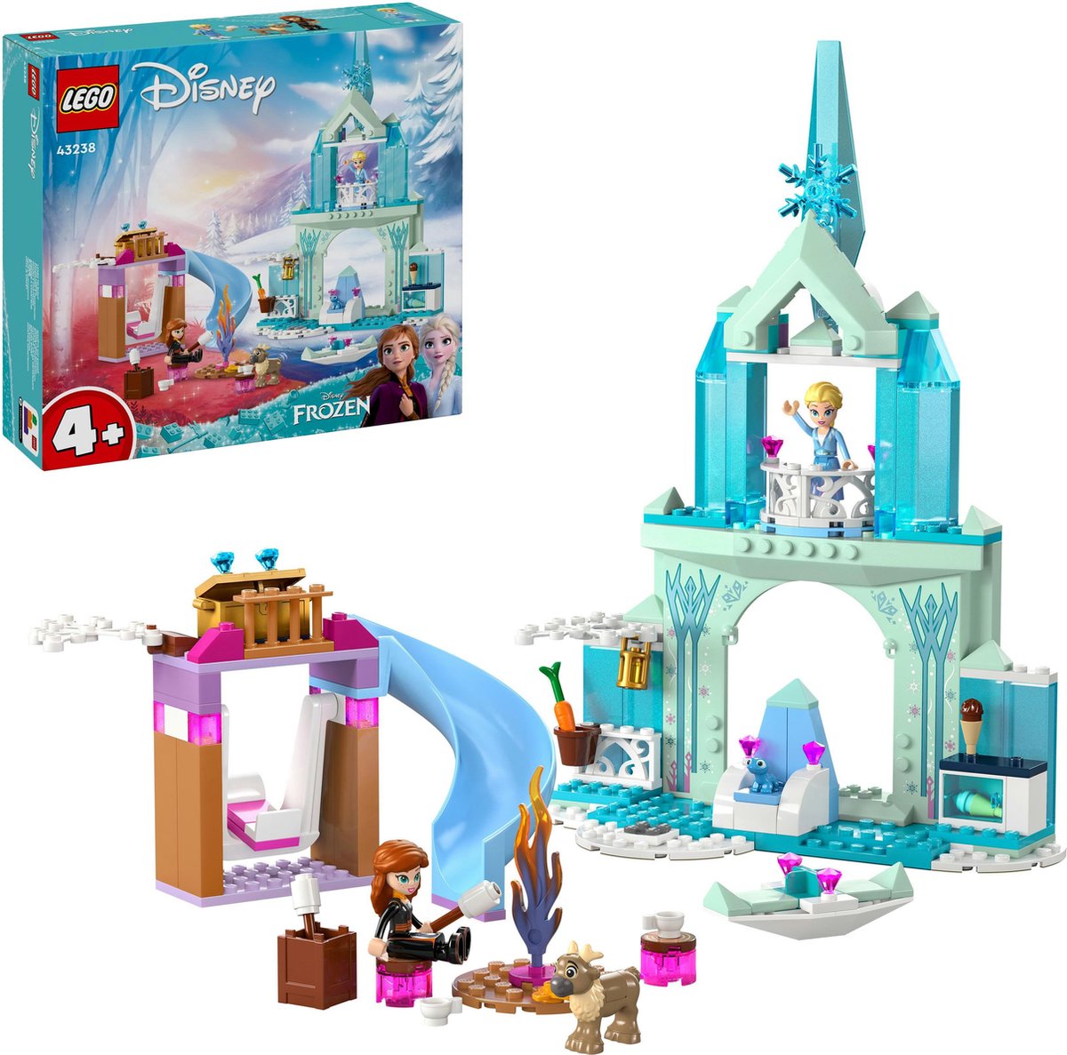 LEGO 43238 ǀ Disney Princess Elsa's Frozen kasteel Bouwbaar Speelgoed met Elsa en Anna Poppetjes — cadeau in Spellen & Speelgoed - foto 2