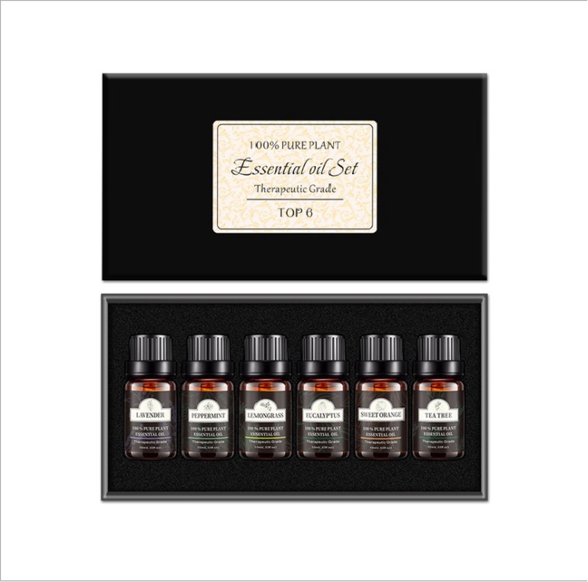 Goedkoopste ITAGALA Premium Essentiële Oliën Set 100 Natuurlijk - Aromatherapie - olie voor aroma diffuser - 6 x 10ml - Therapeutische basis - Essentiële olie set - De perfecte Mix