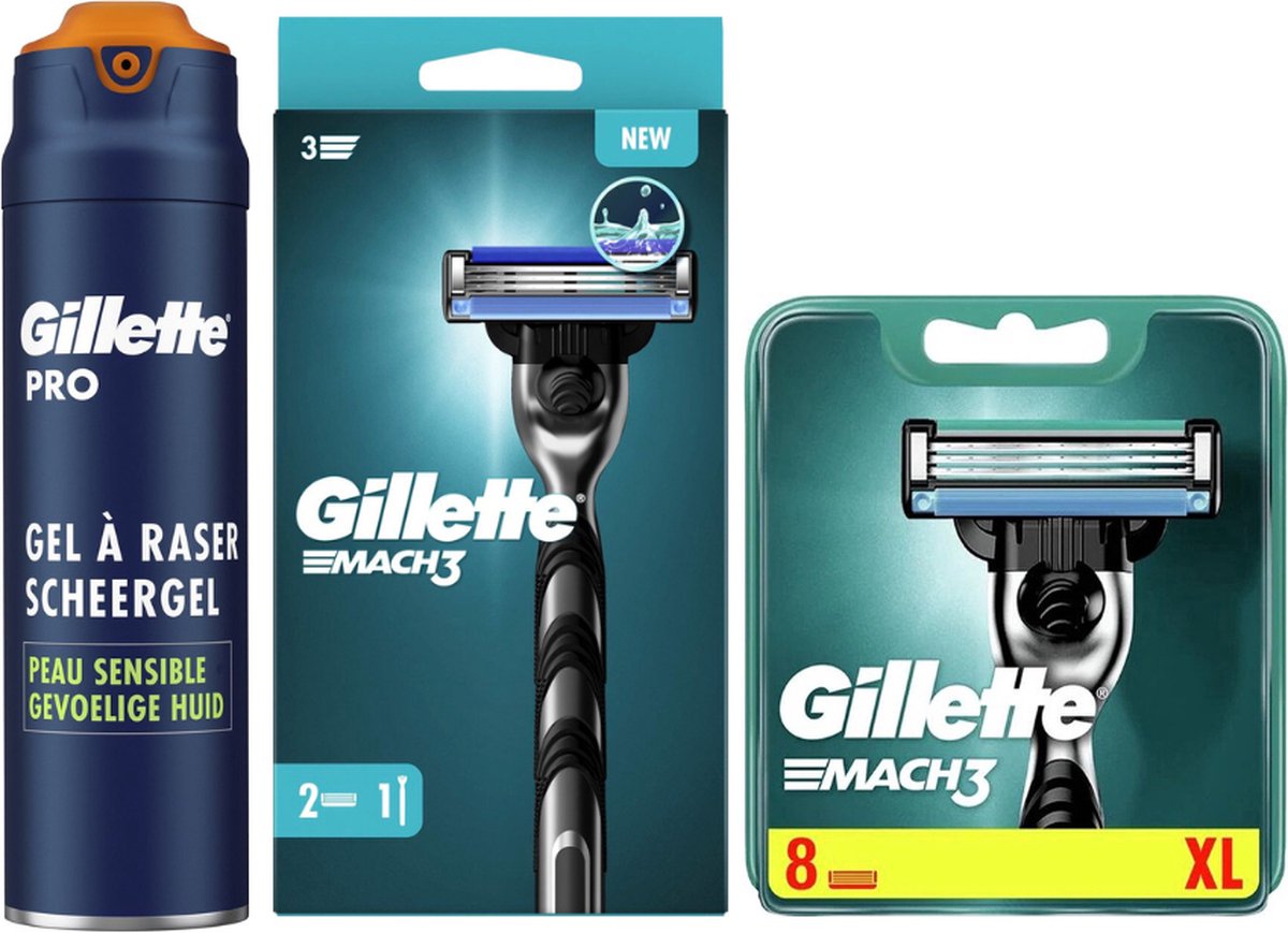 Goedkoopste Gillette Cadeauset Scheerset Mach3