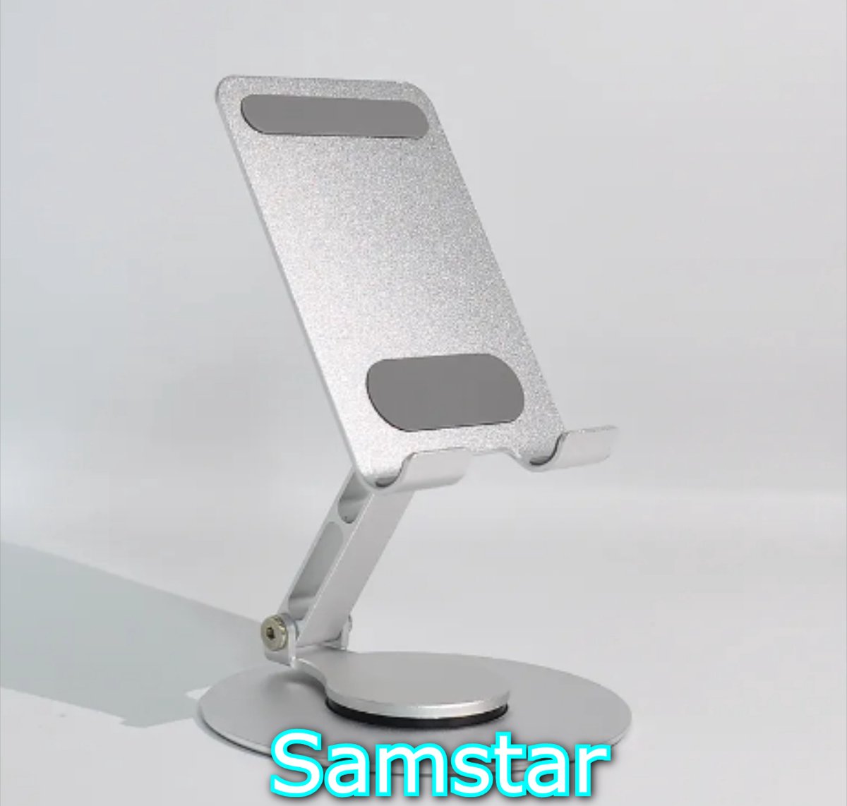 Universele Telefoon/Tablet Houder Bureau - 360° Verstelbaar - Alle Devices - Aluminium - Rubberen Pads voor bescherming - Stevig & Compact - Samstar