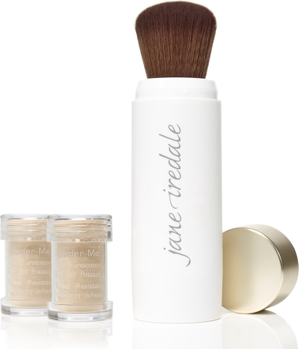 Jane Iredale Zonbescherming Powder-Me SPF30 Dry Sunscreen Refillable Brush Nude