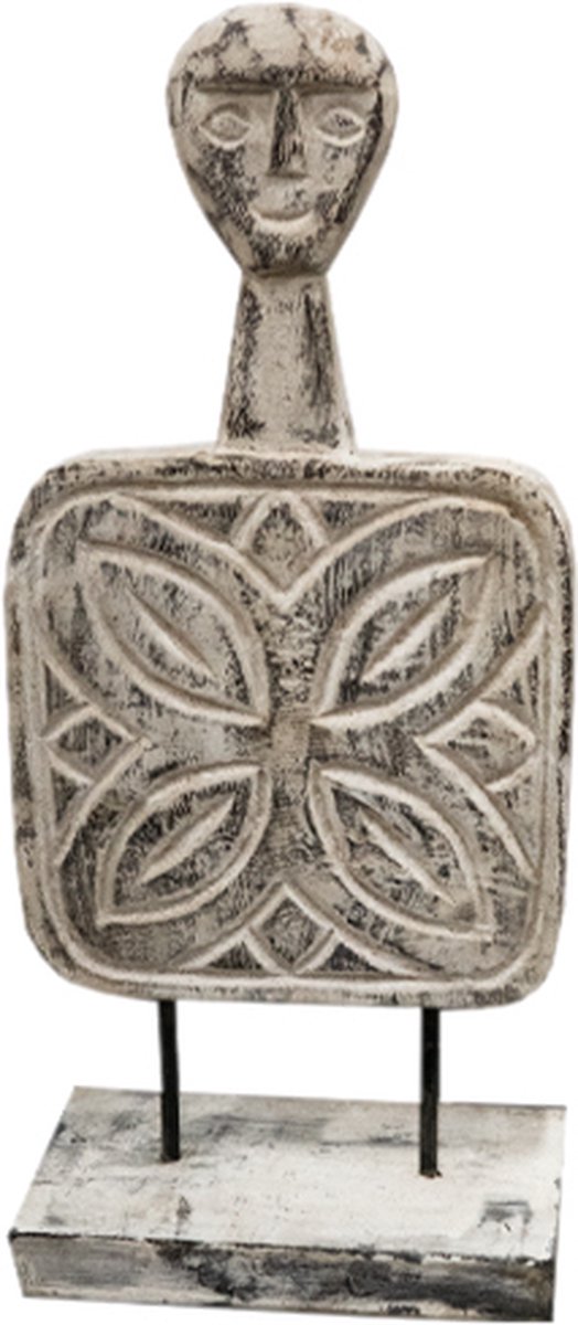 JoJo Living Woonaccessoires Ornamenten Suarhouten ornament Rafika Model 2 Handgemaakt