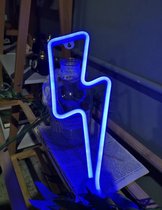 Néon Lightning - Néons - Led - Blauw - USB - Batterie - Néon - Lampe néon - Lightning - cadeau de noël - black friday 2022