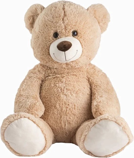 Teddybeer Harry Pluche Knuffel (Bruin) 100 cm [Bear Beer Beren Plush Toys | Knuffeldier Knuffelpop Speelgoed voor kinderen jongens meisjes | Extra grote groot XL knuffelbeer voor jong en oud]