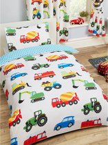 Set dekbedovertrek kussensloop voor kinderen QUEL CHANTIER! Oeko-Tex® - ecru/meerkleurig, Linnengoed en decoratie Set dekbedovertrek kussensloop voor kinderen QUEL CHANTIER! Oeko-Tex® - ecru/meerkleurig, Linnengoed en decoratie