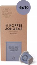 Nespresso cups - De Koffiejongens - Ristretto - 100% biologisch afbreekbaar - 60 koffiecups - Nespresso compatible
