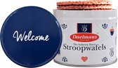 Boîte cadeau Stroopwafel 'Bienvenue' - Boîte de 12 canettes - 230 grammes par boîte - 8 Stroopwafels par boîte (96 biscuits)