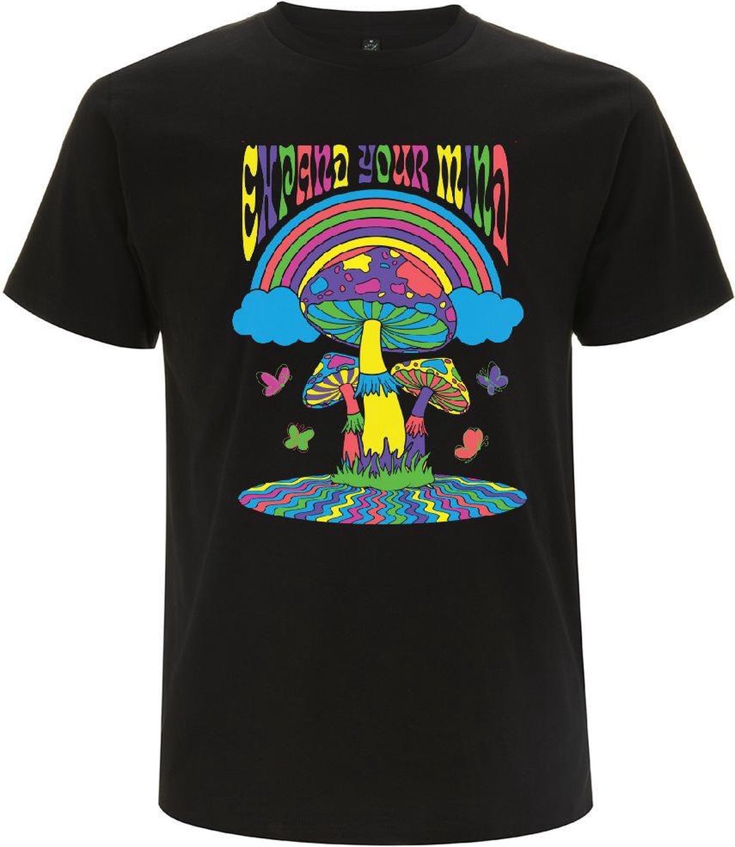 Glow In The Dark T-shirt - Zwart - XXXL