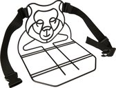 Metalen Bagagedrager Verbreder - "Bear Bag Buddy" - Pakdrager voor Bagagerek van Kinder Fiets - Tassendrager - Zwart