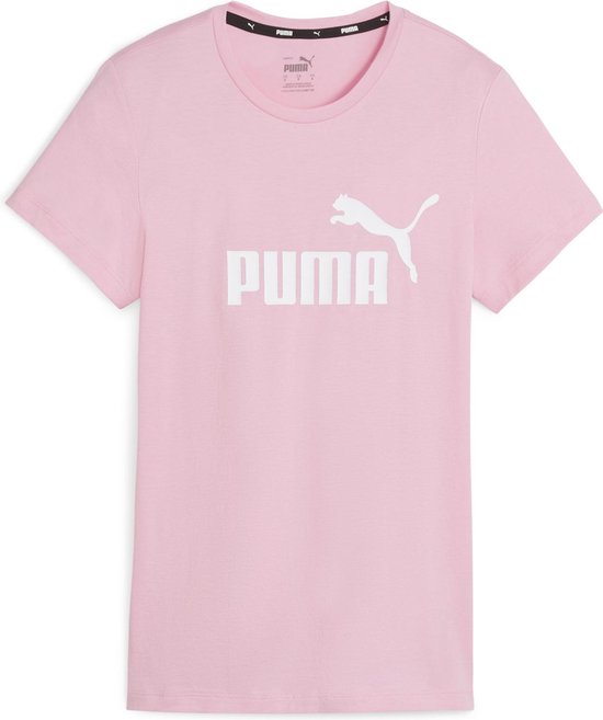 PUMA ESS Logo Tee (s) Dames T-shirt - Pink Lilac