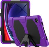 Tablet Hoes geschikt voor Samsung Galaxy Tab A9 Plus (2023) - Extreme Armor Case - Paars