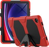 Tablet Hoes geschikt voor Samsung Galaxy Tab A9 Plus (2023) - Extreme Armor Case - Rood
