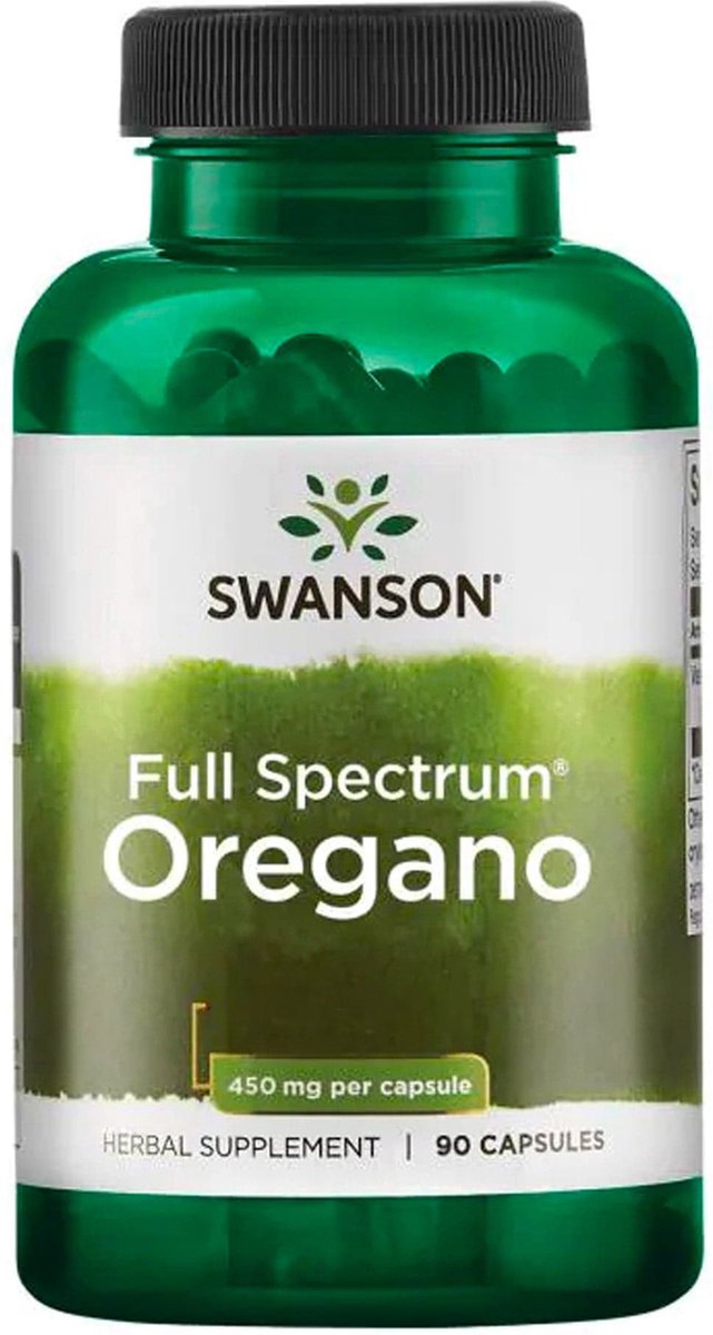 Goedkoopste Oregano blad - Full Spectrum Oregano - 450mg - 90 Capsules - Swanson