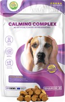 Calming Complex Voor Honden - 60 stuks - Vermindert Angst en Stress - Ontspant zonder slaperigheid - Veilig en niet verslavend - Natuurlijk - Anti-stress - Bevat St. Janskruid, Valeriaan, L-tryptofaan en hennepzaad