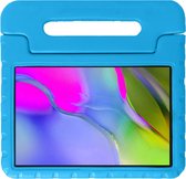 Hoes Geschikt voor Samsung Galaxy Tab A 10.1 2019 Hoes Bumper Kindvriendelijk Kids Case Kinderhoes - Hoesje Geschikt voor Samsung Tab A 10.1 2019 Hoesje Shockproof Cover Hoes - Blauw