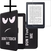 Hoes Geschikt voor Kobo Nia Hoesje Bookcase Cover Book Case Hoes Sleepcover Met Screenprotector - Don't Touch Me