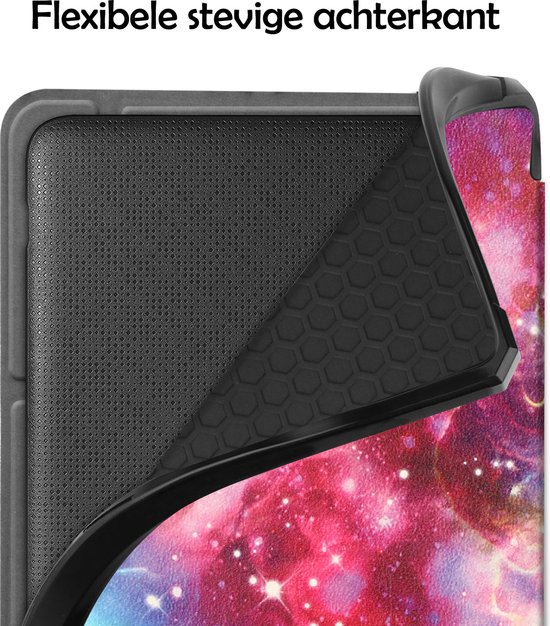 Hoesje Geschikt voor Kobo Sage Hoes Bescherm Hoesje Case Sleep Cover Trifold Met Screenprotector - Hoes Geschikt voor Kobo Sage Hoesje - Galaxy van Dux Ducis — afbeelding 4