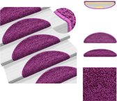 vidaXL Trapmatten - Violet - 15 stuks - 56 x 17 x 3 cm - Anti-slip - Trapmat