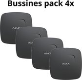 Ajax FireProtect - détecteur de fumée optique sans fil - Zwart (Pack Bussines 4x)